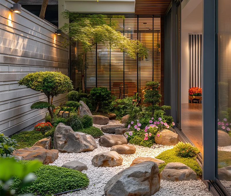 bản vẽ kiến trúc hồ koi